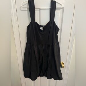 Ava & Viv Bubble Mini A-Line Dress - Black XXL